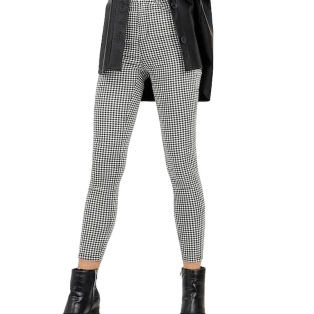 New Garage Skinny Plaid Pants Size XS